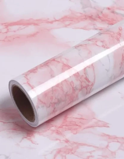 Pink Marble Wallpaper Peel and Stick (60x200cm) - Easy Marmo Online